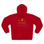 Sudadera capucha con cremallera premium - Rojo - Camiseta «Cada dia va pitjor i avui pareix demà» Sudadera capucha con cremallera premium - Rojo - Camiseta «Cada dia va pitjor i avui pareix demà»
