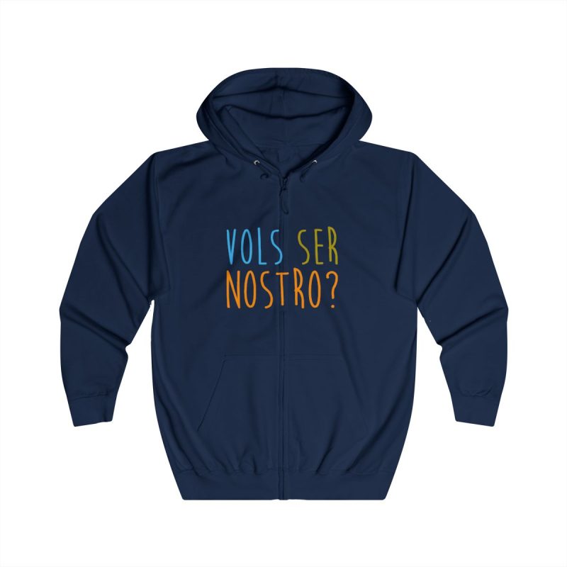 Sudadera con capucha y cremallera - Azul marino Oxford - Vols ser nostro?