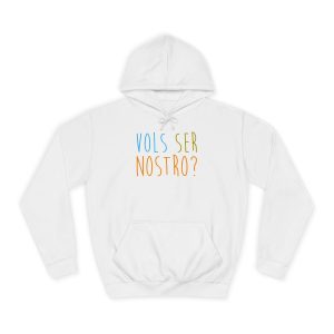 Sudadera universitaria - Blanco artico - Vols ser nostro?
