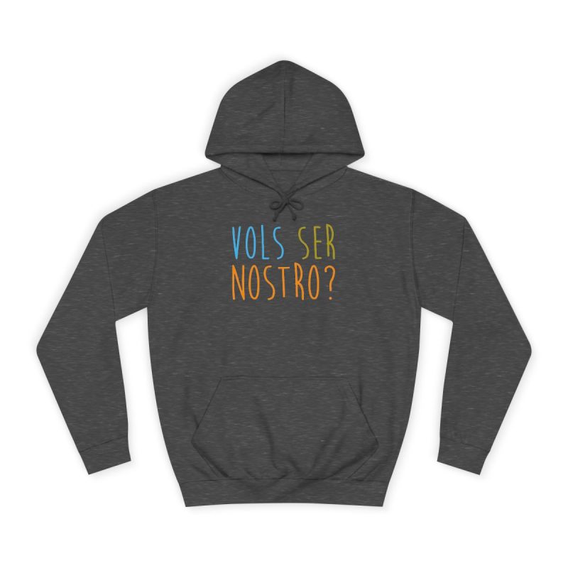 Sudadera universitaria - Gris marengo - Vols ser nostro?