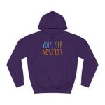 Sudadera universitaria - Morado - Vols ser nostro?
