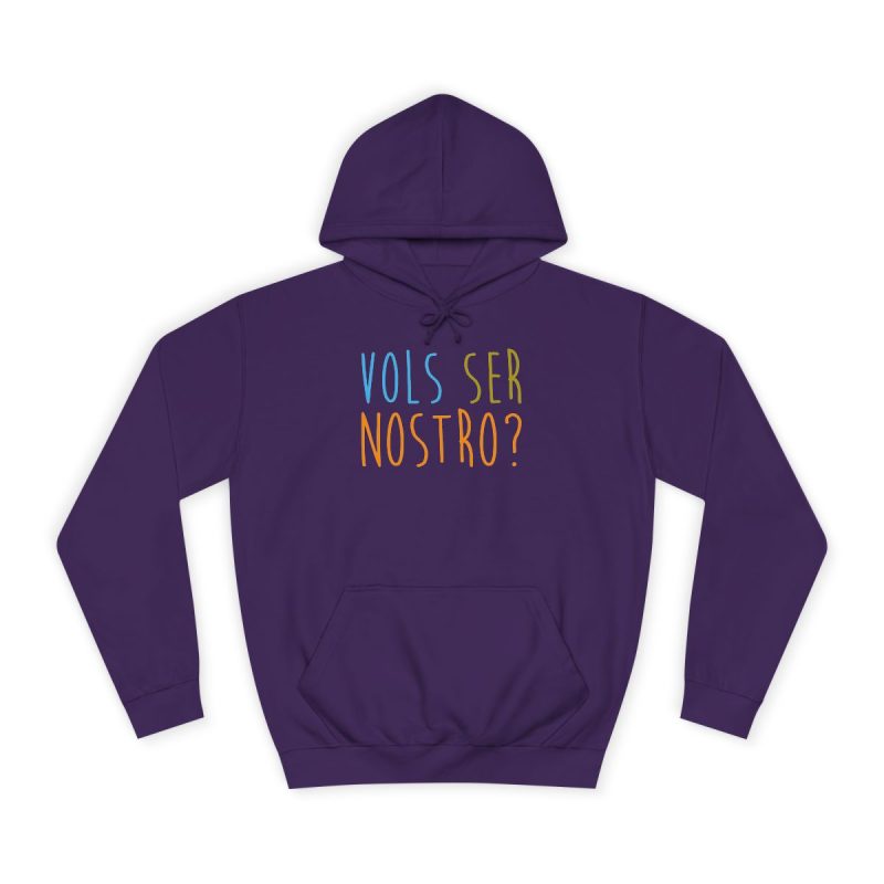 Sudadera universitaria - Morado - Vols ser nostro?