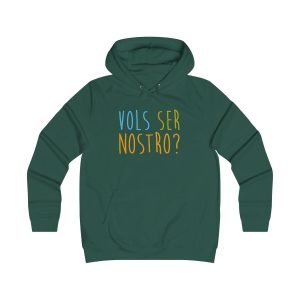 Sudadera universitaria mujer - Verde botella - Vols ser nostro?