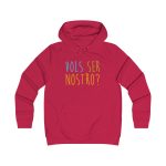 Sudadera universitaria mujer - Rojo fuego - Vols ser nostro?
