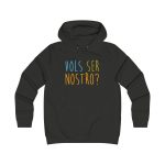Sudadera universitaria mujer - Negro azabache - Vols ser nostro?