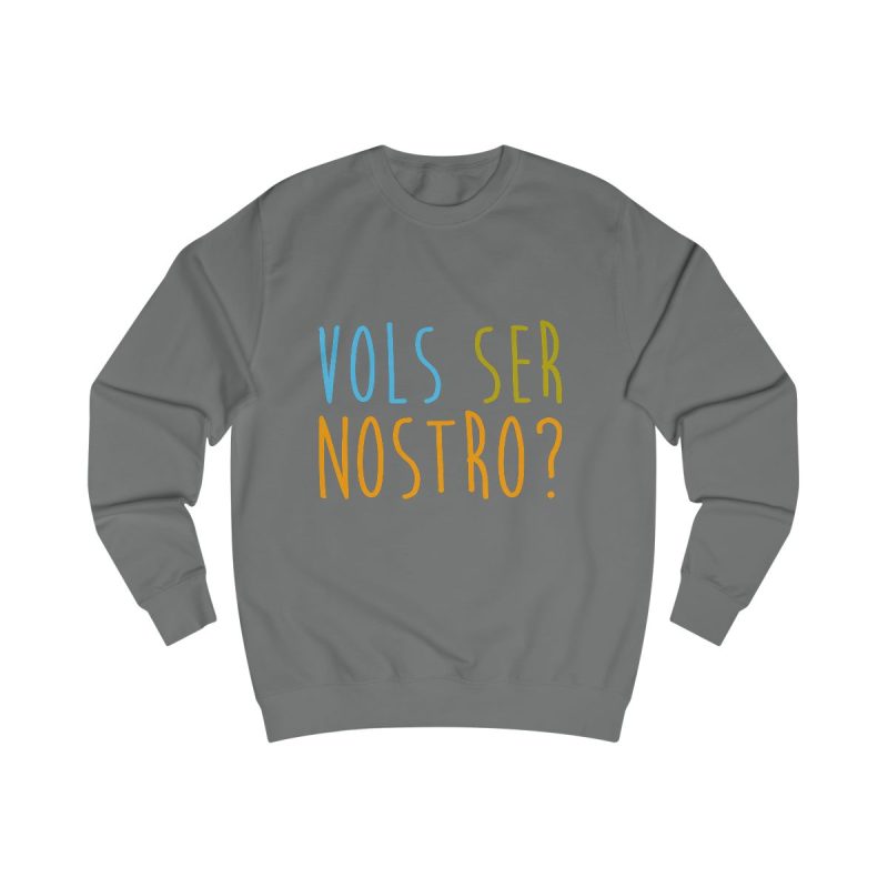 Sudadera clasica - Gris acero - Vols ser nostro?