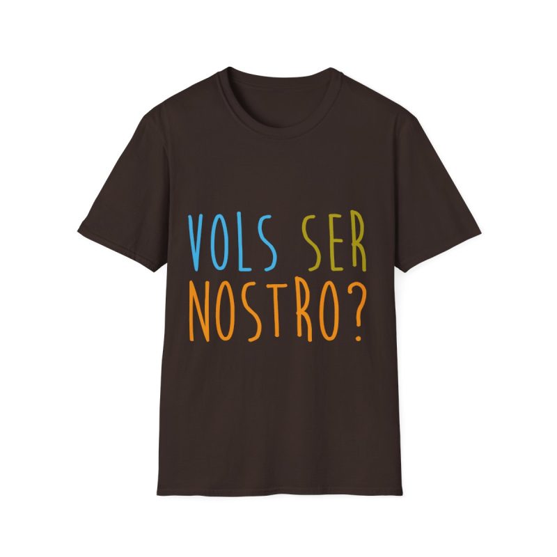 Camiseta Softstyle - Marron chocolate oscuro - Vols ser nostro?