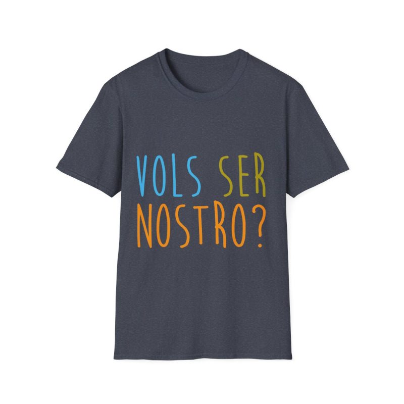 Camiseta Softstyle - Azul marino jaspeado - Vols ser nostro?