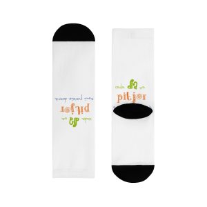 Calcetines - Camiseta «Cada dia va pitjor i avui pareix demà»