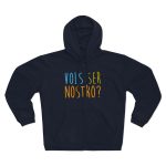 Sudadera capucha con cremallera premium - Azul marino - Vols ser nostro?
