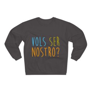 Sudadera cuello redondo premium - Antracita - Vols ser nostro?