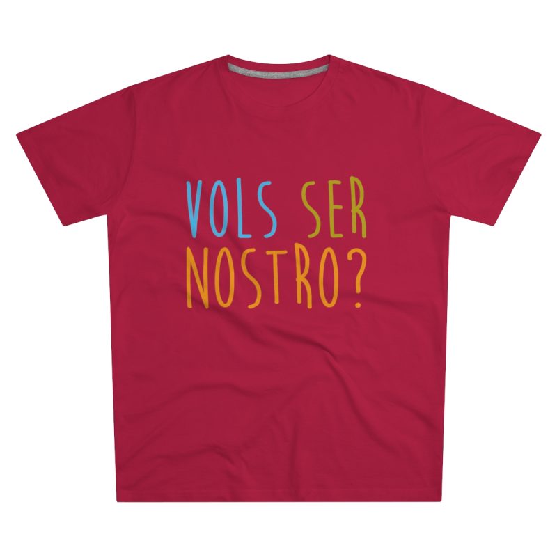 Camiseta hombre corte moderno - Rojo - Vols ser nostro?