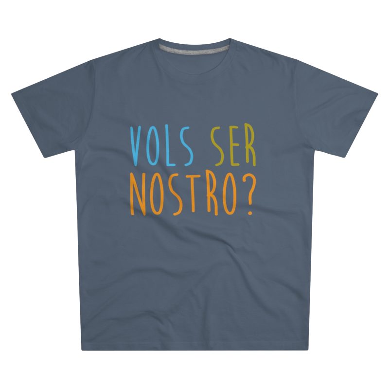 Camiseta hombre corte moderno - Azul marino - Vols ser nostro?