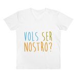 Camiseta hombre cuello de pico Presenter - Blanco - Vols ser nostro?