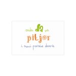 Tarjetas de visita (100 uds.) - Camiseta «Cada dia va pitjor i avui pareix demà»