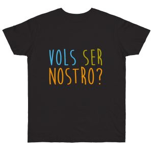 Camiseta punto liso - Negro - Vols ser nostro?