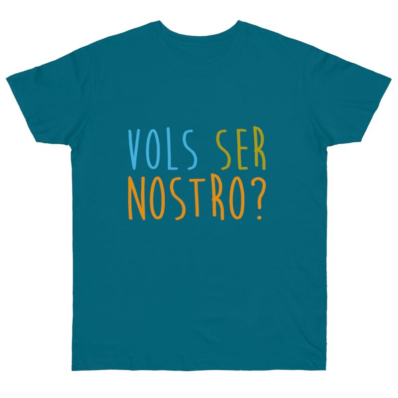 Camiseta punto liso - Azul diva - Vols ser nostro?