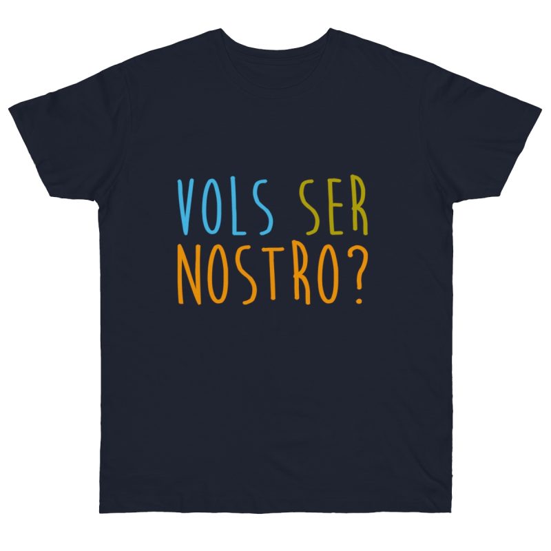 Camiseta punto liso - Azul marino - Vols ser nostro?