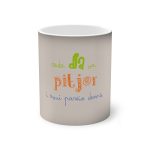 Taza magica que cambia de color - Negro - Camiseta «Cada dia va pitjor i avui pareix demà»