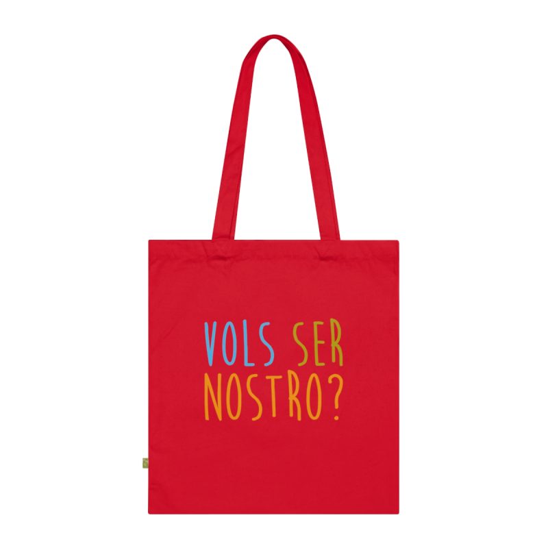 Bolsa de algodon organico - Rojo clasico - Vols ser nostro?
