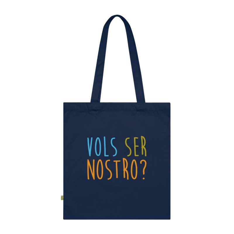Bolsa de algodon organico - Azul marino frances - Vols ser nostro?