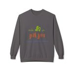 Sudadera Softstyle cuello redondo - Gris marengo - Camiseta «Cada dia va pitjor i avui pareix demà»