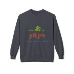 Sudadera Softstyle cuello redondo - Gris jaspeado oscuro - Camiseta «Cada dia va pitjor i avui pareix demà»