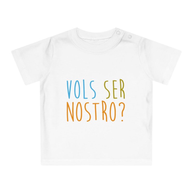 Camiseta de bebe - Blanco - Vols ser nostro?