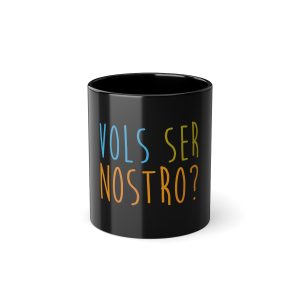 Taza negra 325 ml - Negro - Vols ser nostro?