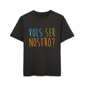 Camiseta oversize lavado acido - Negro - Vols ser nostro?