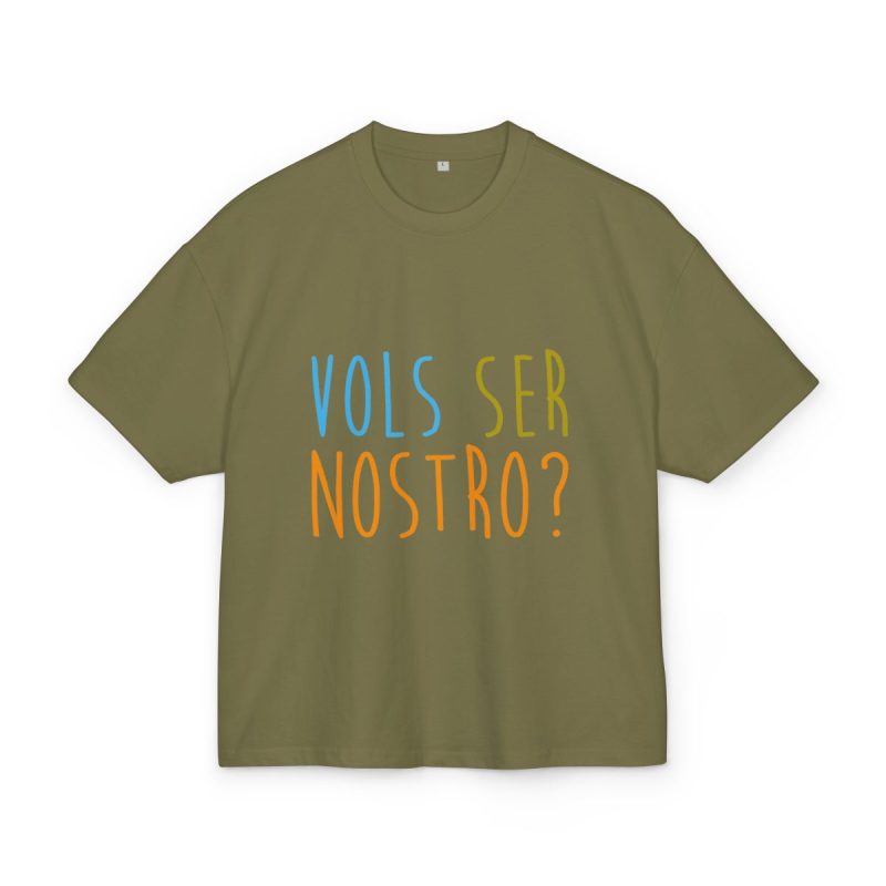 Camiseta box ultra gruesa - Verde oliva - Vols ser nostro?