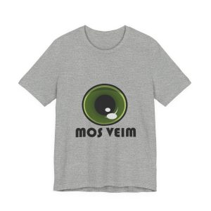 Camiseta jersey manga corta - Gris jaspeado - Camiseta «Mos veim»