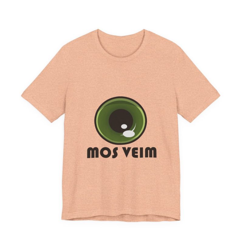 Camiseta jersey manga corta - Melocoton jaspeado - Camiseta «Mos veim»