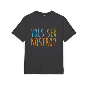 Camiseta oversize gruesa - Negro - Vols ser nostro?