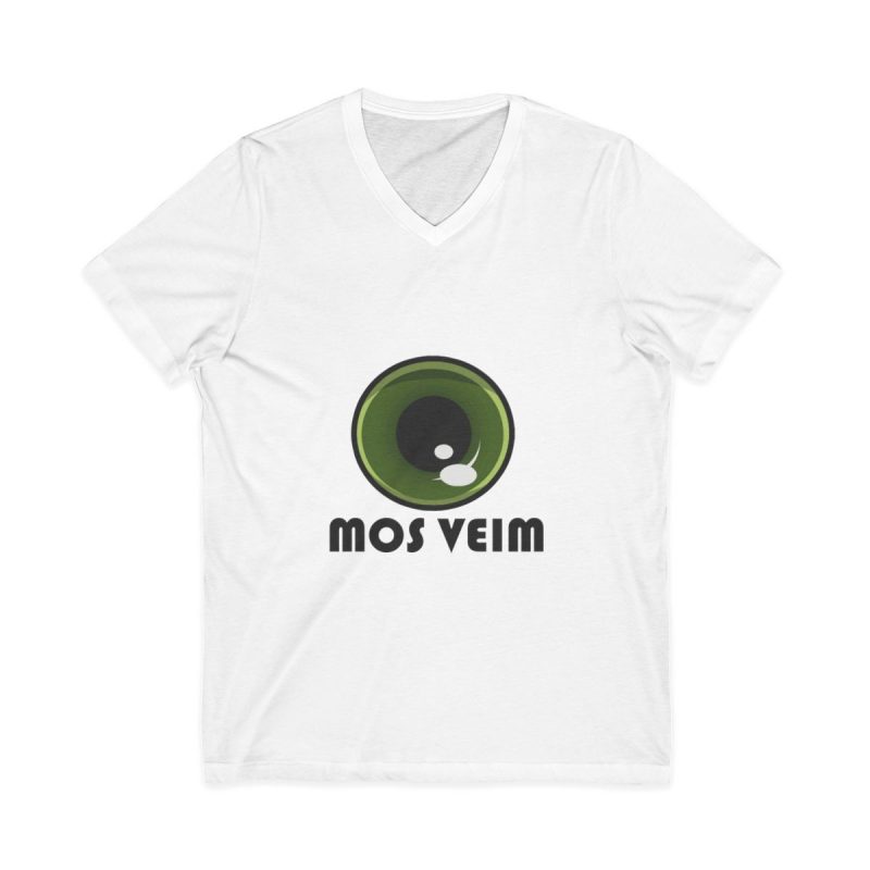 Camiseta cuello de pico - Blanco - Camiseta «Mos veim» Camiseta cuello de pico - Blanco - Camiseta «Mos veim»