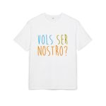 Camiseta oversize gruesa - Blanco - Vols ser nostro?