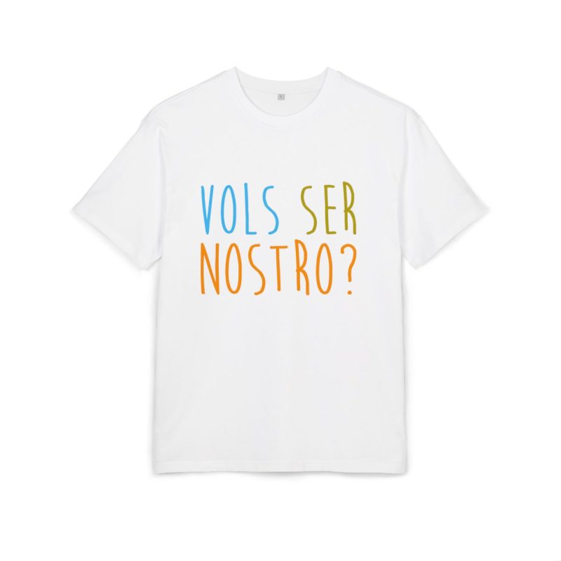 Camiseta oversize gruesa - Blanco - Vols ser nostro?