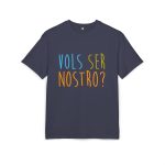Camiseta oversize gruesa - Azul marino - Vols ser nostro?