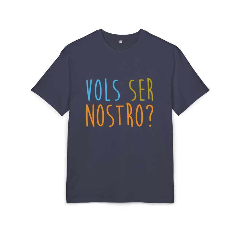 Camiseta oversize gruesa - Azul marino - Vols ser nostro?