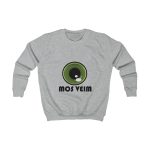 Sudadera infantil - Gris jaspeado claro - Camiseta «Mos veim» Sudadera infantil - Gris jaspeado claro - Camiseta «Mos veim»