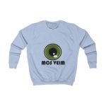 Sudadera infantil - Azul cielo - Camiseta «Mos veim» Sudadera infantil - Azul cielo - Camiseta «Mos veim»