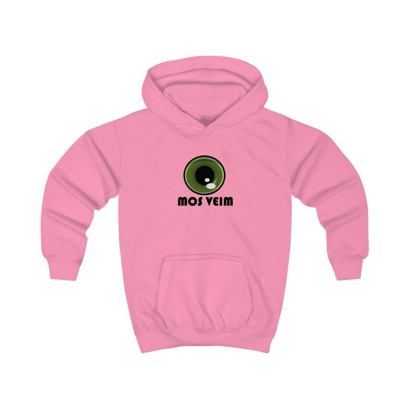 Sudadera con capucha infantil - Rosa algodon de azucar - Camiseta «Mos veim»
