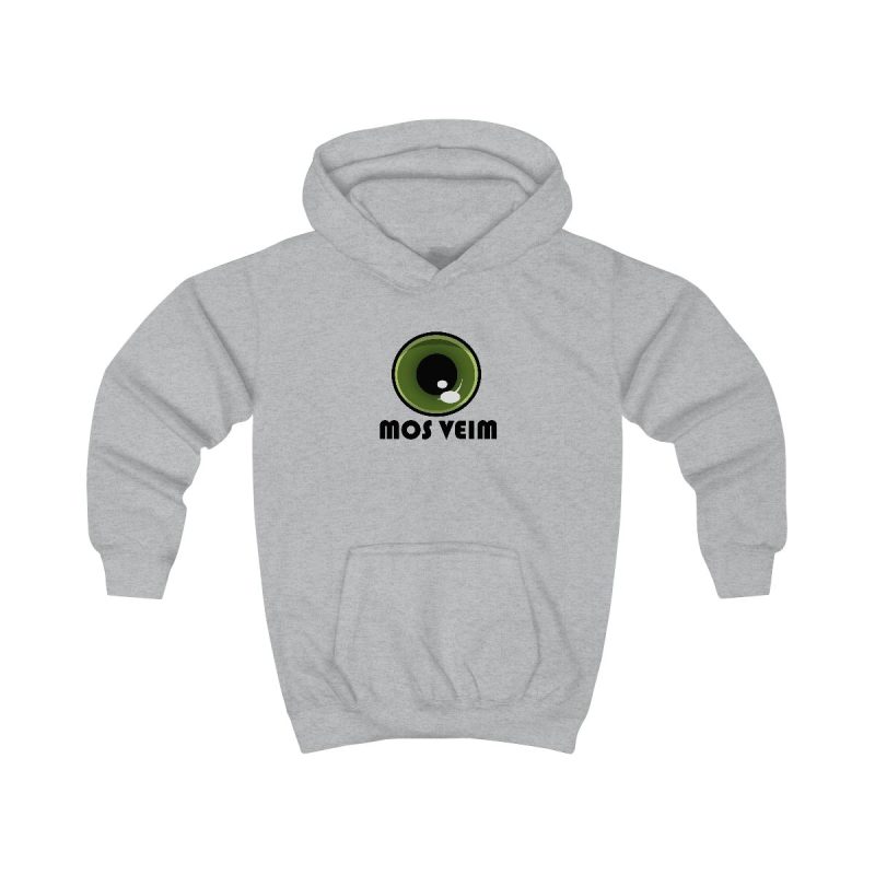 Sudadera con capucha infantil - Gris jaspeado claro - Camiseta «Mos veim»