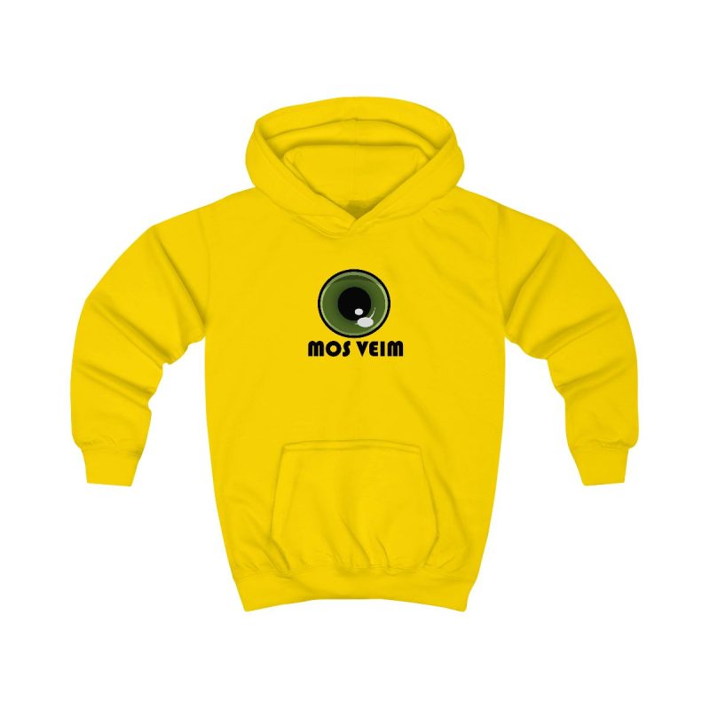 Sudadera con capucha infantil - Amarillo sol - Camiseta «Mos veim»