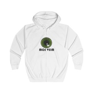 Sudadera con capucha y cremallera - Blanco artico - Camiseta «Mos veim»