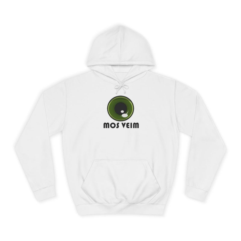 Sudadera universitaria - Blanco artico - Camiseta «Mos veim» Sudadera universitaria - Blanco artico - Camiseta «Mos veim»