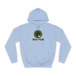 Sudadera universitaria - Azul cielo - Camiseta «Mos veim» Sudadera universitaria - Azul cielo - Camiseta «Mos veim»