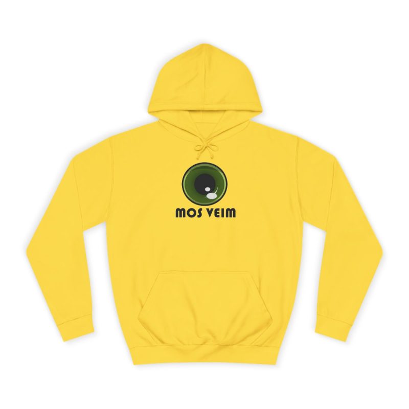 Sudadera universitaria - Amarillo sol - Camiseta «Mos veim»