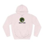 Sudadera universitaria - Rosa bebe - Camiseta «Mos veim» Sudadera universitaria - Rosa bebe - Camiseta «Mos veim»