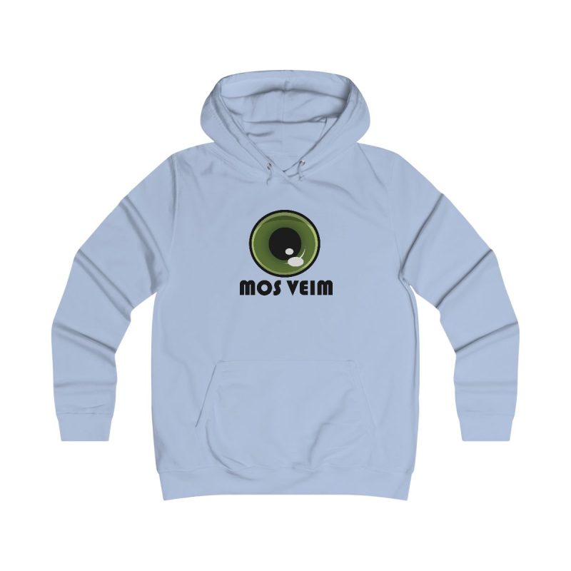 Sudadera universitaria mujer - Azul cielo - Camiseta «Mos veim»